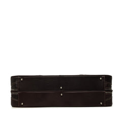 サルヴァトーレフェラガモ × マセラティ ボストンバッグ トラベルバッグ ブラウン レザー メンズ Salvatore Ferragamo 中古