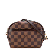 ルイ ヴィトン ダミエ イパネマ ショルダーバッグ ポーチ 2WAY N51296 ブラウン PVC レザー レディース LOUIS VUITTON 【中古】