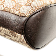 グッチ GGキャンバス 斜め掛け ショルダーバッグ 109097 ベージュ ブラウン キャンバス レザー レディース GUCCI 【中古】