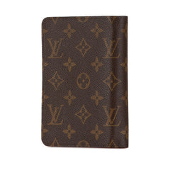 ルイ ヴィトン モノグラム ポルトパピエ ジップ 二つ折り財布 M61207 ブラウン PVC レザー レディース LOUIS VUITTON 【中古】