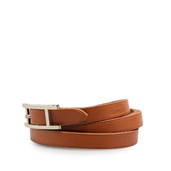 エルメス アピ3 ブレスレット ブラウン レザー レディース HERMES 【中古】