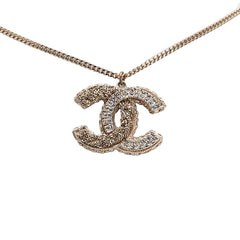 シャネル ココマーク ネックレス ゴールド イエロー メッキ ラインストーン レディース CHANEL 【中古】