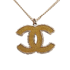 シャネル ココマーク ネックレス ゴールド イエロー メッキ ラインストーン レディース CHANEL 【中古】
