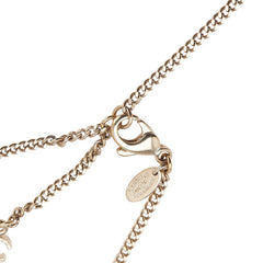 シャネル ココマーク ネックレス ゴールド イエロー メッキ ラインストーン レディース CHANEL 【中古】