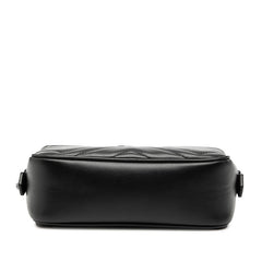 グッチ GGマーモント ミニ カメラバッグ ショルダーバッグ 634936 ブラック レザー レディース GUCCI 【中古】