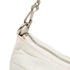 バレンシアガ ル カゴール ミニ XS ハンドバッグ チェーンショルダーバッグ 2WAY 695814 ホワイト レザー レディース BALENCIAGA 【中古】