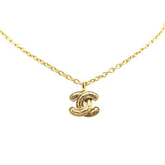 シャネル ココマーク マトラッセ ネックレス ゴールド メッキ レディース CHANEL 【中古】