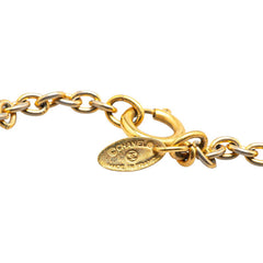 シャネル ココマーク マトラッセ ネックレス ゴールド メッキ レディース CHANEL 【中古】