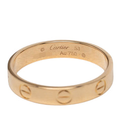 カルティエ ミニ ラブ リング 指輪 #53 12.5号 K18YG イエローゴールド 750 レディース CARTIER 【中古】