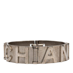 シャネル ロゴ ココマーク バングル シルバー メタル レディース CHANEL 【中古】