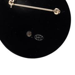 シャネル ココマーク フェイクパール ブローチ ゴールド ブラック メッキ プラスチック レディース CHANEL 【中古】