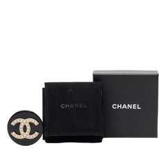 シャネル ココマーク フェイクパール ブローチ ゴールド ブラック メッキ プラスチック レディース CHANEL 【中古】