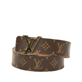 ルイ ヴィトン モノグラム サンチュール イニシアル ベルト サイズ 100/40 M9608 ブラウン ゴールド PVC メンズ LOUIS VUITTON 【中古】
