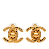 シャネル ココマーク ターンロック ヴィンテージ イヤリング 97P ゴールド メッキ GP レディース CHANEL 【中古】