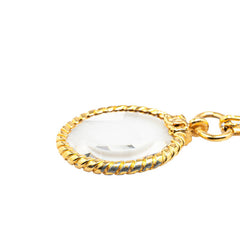 シャネル ココマーク ルーペ ラウンド ネックレス ゴールド メッキ レディース CHANEL 【中古】