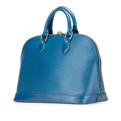 ルイ ヴィトン エピ アルマPM ハンドバッグ M52145 トレドブルー レザー レディース LOUIS VUITTON 【中古】