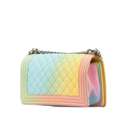シャネル ボーイシャネル ココマーク チェーン ショルダーバッグ マルチカラー キャビアスキン レディース CHANEL 【中古】