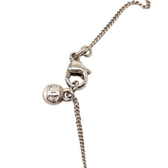シャネル カメリア ココマーク フラワー ペンダント ネックレス 09A シルバー ラインストーン メタル レディース CHANEL 【中古】