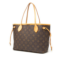 ルイ ヴィトン モノグラム ネヴァーフルPM トートバッグ ハンドバッグ M40155 ブラウン PVC レザー レディース LOUIS VUITTON 【中古】