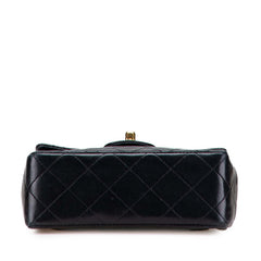 シャネル ミニマトラッセ ココマーク チェーン ショルダーバッグ ブラック ラムスキン レディース CHANEL 【中古】