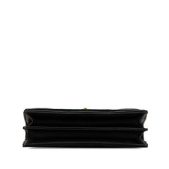 ディオール Miss Caro マクロカナージュ チェーン ミニショルダーバッグ ブラック ラムスキン レディース Dior 中古