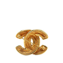 シャネル ココマーク マトラッセ ブローチ ゴールド メッキ レディース CHANEL 【中古】