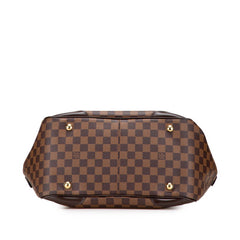 ルイ ヴィトン ダミエ ヴェローナGM ショルダーバッグ トートバッグ N41119 ブラウン PVC レザー レディース LOUIS VUITTON 【中古】
