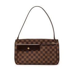 ルイ ヴィトン ダミエ オーバーニュ ワンショルダーバッグ ハンドバッグ N51129 ブラウン PVC レザー レディース LOUIS VUITTON 【中古】