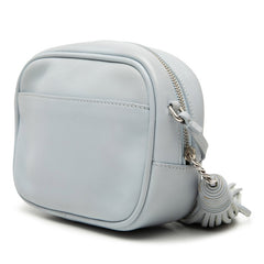 サンローラン YSLロゴ ブロガー タッセル ミニ ショルダーバッグ FLY425317 ブルー レザー レディース SAINT LAURENT 【中古】