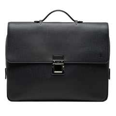 ルイ ヴィトン タイガ ヴァシリPM ビジネスバッグ M32640 ボレアル ダークネイビー レザー メンズ LOUIS VUITTON 【中古】