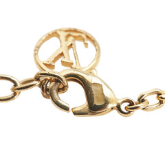 ルイ ヴィトン コリエ ツインロックス ネックレス M64887 ゴールド シルバー メッキ メタル レディース LOUIS VUITTON 【中古】