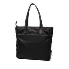 プラダ 三角ロゴプレート トートバッグ ショルダーバッグ 2WAY 2VG032 ブラック ナイロン レザー メンズ PRADA 【中古】