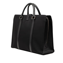 グッチ ブリーフケース ビジネスバッグ 114262 ブラック レザー ナイロン メンズ GUCCI 【中古】
