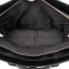グッチ ブリーフケース ビジネスバッグ 114262 ブラック レザー ナイロン メンズ GUCCI 【中古】