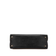 サルヴァトーレフェラガモ ガンチーニ ハンドバッグ ショルダーバッグ 2WAY AF-21 0290 ブラック レザー レディース Salvatore Ferragamo 【中古】