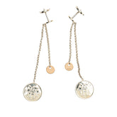 エルメス エクスリブリスPM ピアス SV925 シルバー K18PG ピンクゴールド レディース HERMES 【中古】