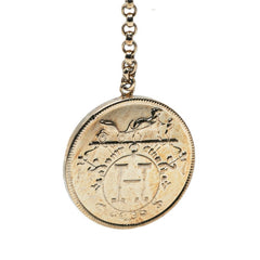 エルメス エクスリブリスPM ピアス SV925 シルバー K18PG ピンクゴールド レディース HERMES 【中古】