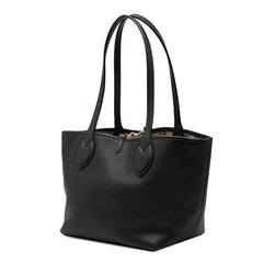 グッチ GGキャンバス トーティッシマ リバーシブル トートバッグ ショルダーバッグ 839124 ブラック ベージュ レザー キャンバス レディース GUCCI 【中古】