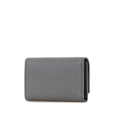 ブルガリ ブルガリブルガリ 6連 キーケース グレー レザー レディース BVLGARI 【中古】