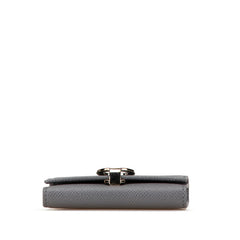 ブルガリ ブルガリブルガリ 6連 キーケース グレー レザー レディース BVLGARI 【中古】