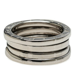 ブルガリ ビーゼロワン 2バンド リング 指輪 #52 K18WG ホワイトゴールド レディース BVLGARI 【中古】