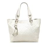 グッチ グッチシマ ホースビット トートバッグ ショルダーバッグ 229852 ホワイト レザー レディース GUCCI 【中古】