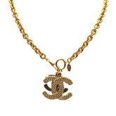 シャネル ヴィンテージ ココマーク 編み込み ネックレス ゴールド メッキ レディース CHANEL 【中古】