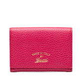 グッチ スウィング カードケース 381045 ピンク レザー レディース GUCCI 中古