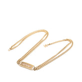 シャネル ココマーク チェーンベルト ゴールド ピンク メッキ ラインストーン レディース CHANEL 【中古】