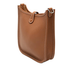 エルメス エブリン16 TPM 斜め掛け ショルダーバッグ ブラウン系 シルバー金具 トリヨンクレマンス レディース HERMES 中古
