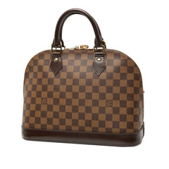 ルイ ヴィトン ダミエ アルマPM ハンドバッグ N53151 ブラウン PVC レザー レディース LOUIS VUITTON 【中古】
