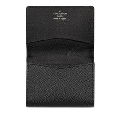 ルイ ヴィトン タイガ アンヴェロップ カルト ドゥ ヴィジット カードケース M30922 ノワール ブラック レザー メンズ LOUIS VUITTON 【中古】