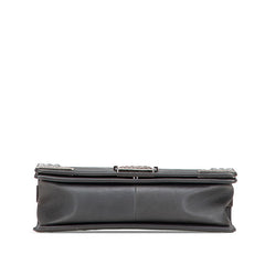 シャネル パリダラス ボーイシャネル ココマーク チェーンショルダーバッグ グレー系 カーフ レディース CHANEL 【中古】