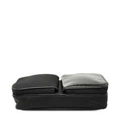 サンローラン ロゴ ショルダーバッグ 712569 ブラック ナイロン パテントレザー レディース SAINT LAURENT 【中古】